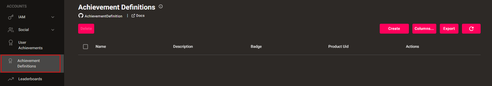 Achievement Console
