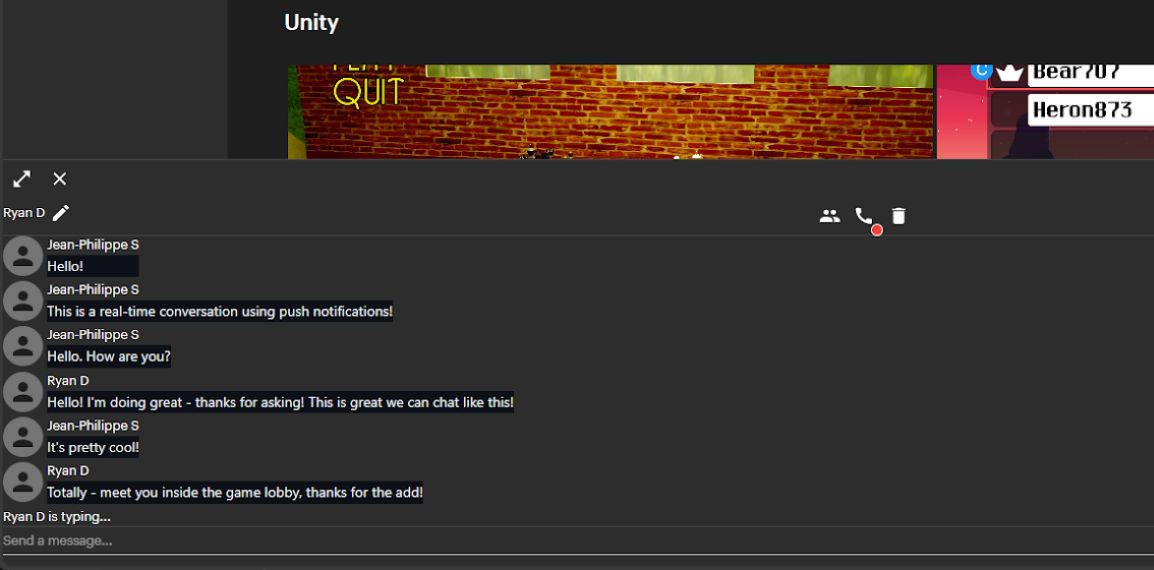 Social v3 realtime communication
